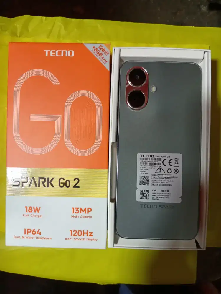 Tecno Spark Go 2 ram 4+4/128Gb fullset mulus like new