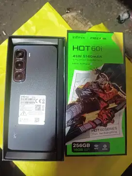 Infinix hot 60i ram 8+8/256Gb fullset mulus like new