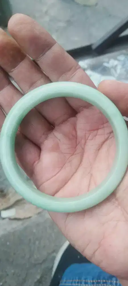 Jadeite jade giok Burma type A gelang
