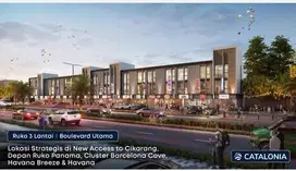 RUKO 3 LANTAI DEPAN JALAN UTAMA LOKASI STRATEGIS
