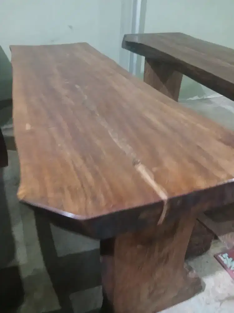 Meja solid utuhan pj 1,5m