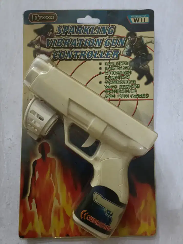 Wii Sparkling Vibration gun controller