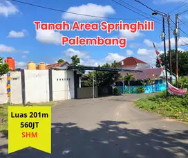 Tanah Pinggir Jalan Area Springhill Palembang
