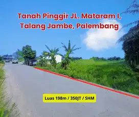 Tanah dekat Pasar Talang Jambe Palembang