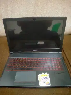 Laptop MSI GL63 Core i7 gen7, GTX 1050Ti Bekas
