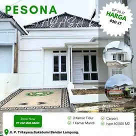 RUMAH KOMERSIL TYPE 60 SISA 1 UNIT DEKAT SMKN 5 BANDAR LAMPUNG