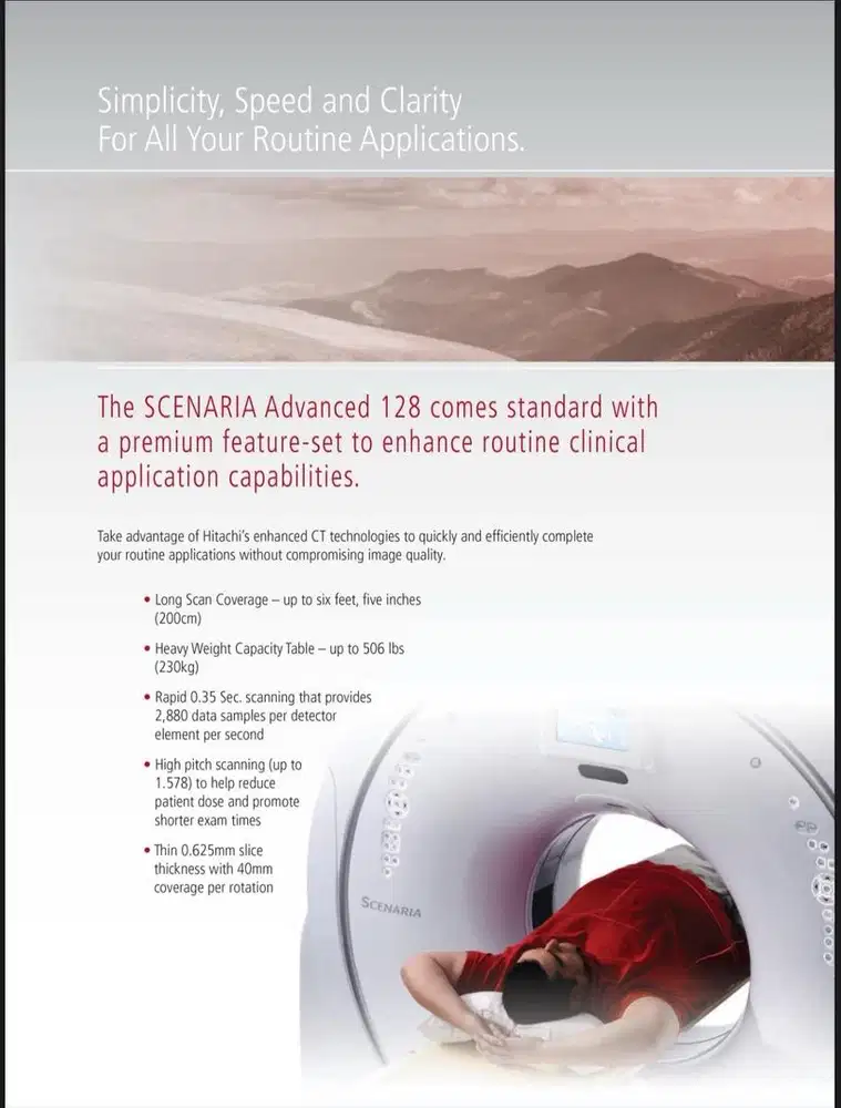 CT-Scan SCENARIA HITACHI 2012