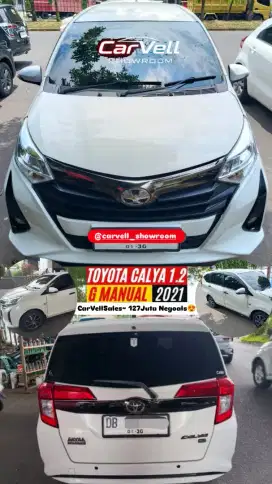 Toyota Calya G 1.2 Manual 2021 (Mobil Istimewah Terawat skali Bossku)
