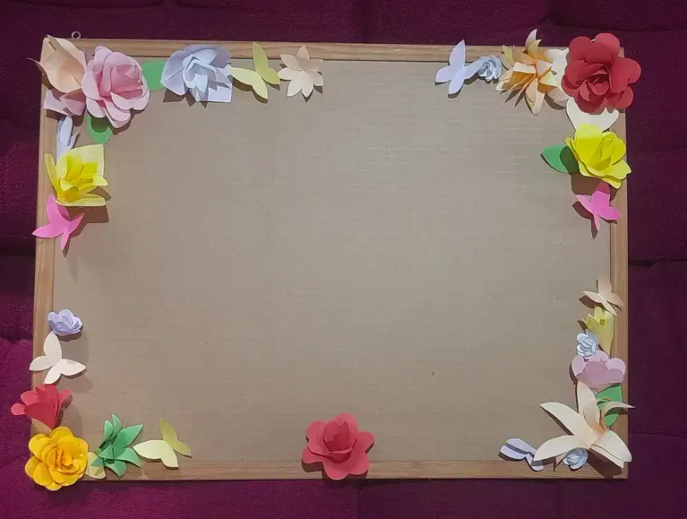 Pigura Estetik Hiasan bunga 3D UK.60x45cm