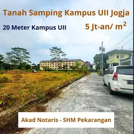 Tanah Samping Kampus UII Jogja, Cocok untuk Kost