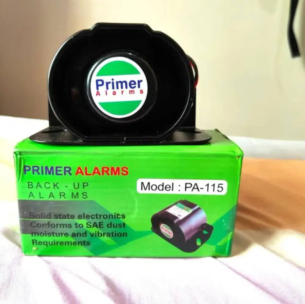 Back Up Alarm  - Merk Primer PA115 - 12/24VDC Alat Berat, Truck