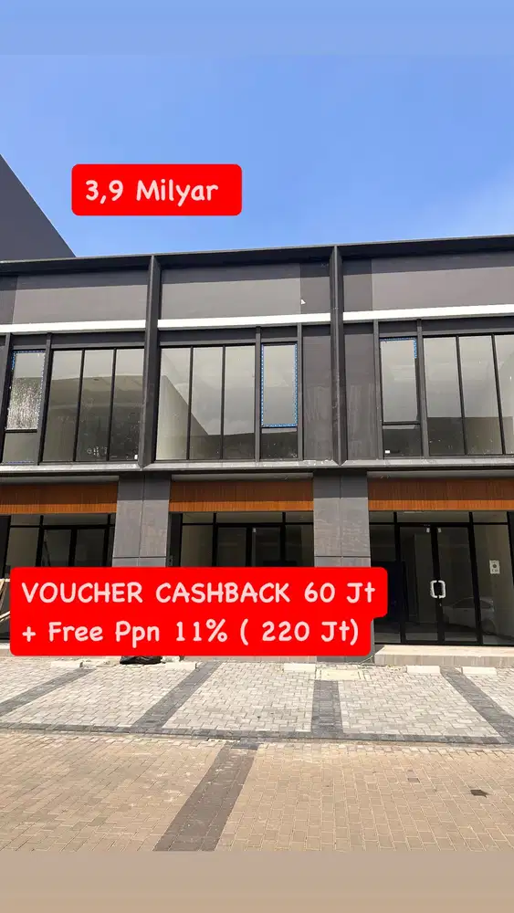 FREE PPN RUKO GADING SERPONG HAMPTON AVENUE GADING SERPONG