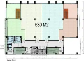 Sewa Ruang Kantor Gedung Baru Mampang Jakarta Selatan (Lantai G)