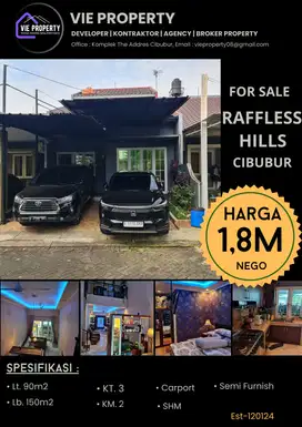 RAFLESS HILLS Rumah Siap Huni Bagus Banget.