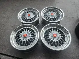 Velg r18 bbs rs doble pcd 5x120/114 et35 lebar 8.5 9.5