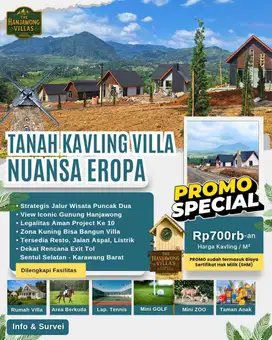 MENJUAL TANAH KAVLING NUANSA EROPA KETINGGIAN 500MDPL DI BOGOR TIMUR