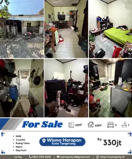 Dijual Murah!!! Rumah di Perumahan Wisma Harapan, Kota Tangerang 330jt