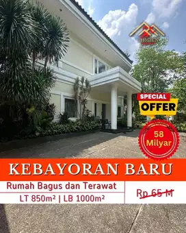 DIJUAL RUMAH BAGUS TERAWAT PRIME AREA KEBAYORAN BARU JAKARTA SELATAN
