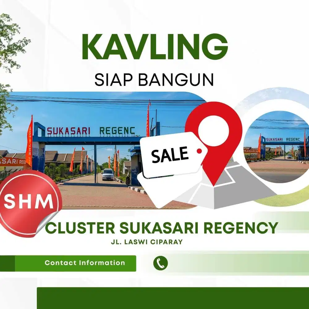 Kavling Dalam Cluster Sukasari Regency