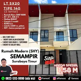 rumah baru surabaya, Jual rumah surabaya, rumah semampir dekat merr,