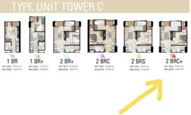 JUAL APARTEMEN LOKASI STRATEGIS GUNAWANGSA TIDAR SURABAYA