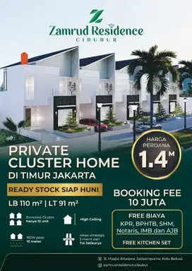 Rumah Siap Huni, Cibubur Jatisampurna Bekasi