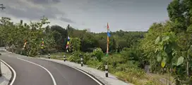 Tanah murah,pinggir jalan raya.kontur dibawah jalan dan datar