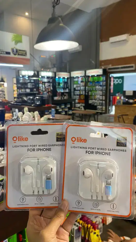 Olike E12 Earphone Lightning Port Wired Headset For Iphone HD Sound