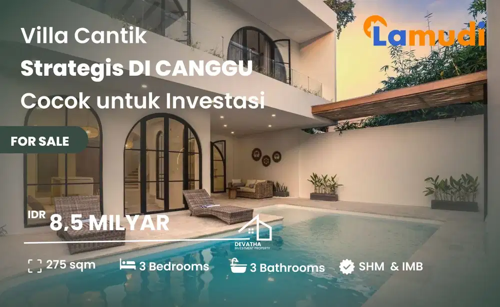 Dijual Villa Mewah Bergaya Mediterania di Babakan, Canggu BALI
