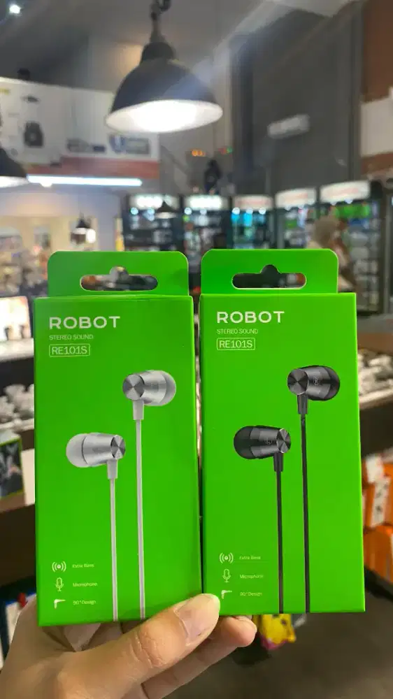 Headset Robot RE101S 1.2m Subwoofer Bass Metal Wired