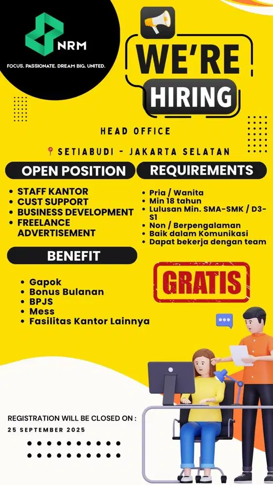 Lowongan Kerja Jakarta (SMA/SMK)