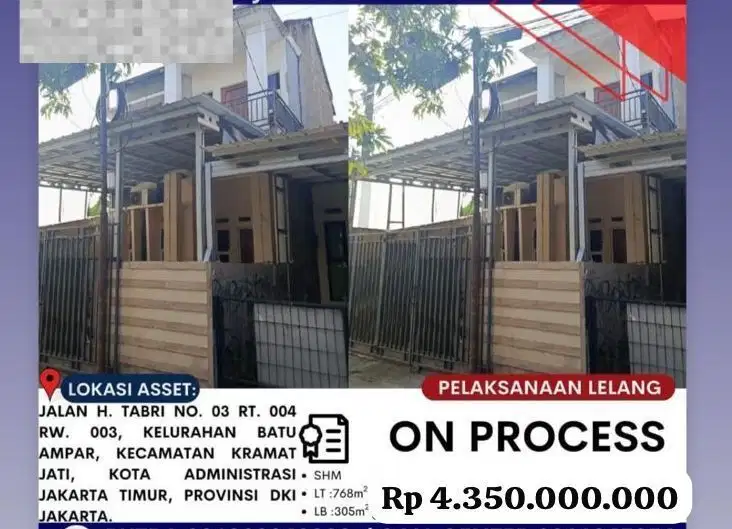Djual rumah murah di batu ampar