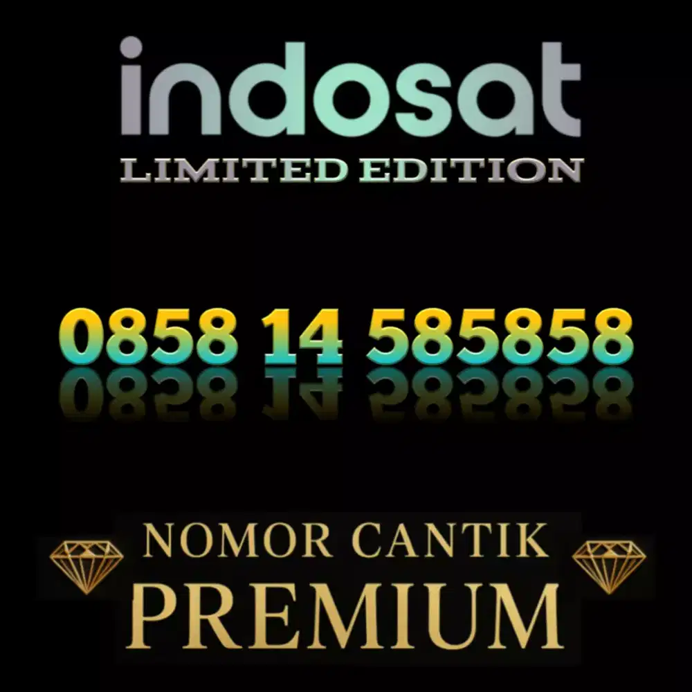 Nomor Cantik Premium Exsclusive Perdana Indosat Angka Hoki Jawa 58