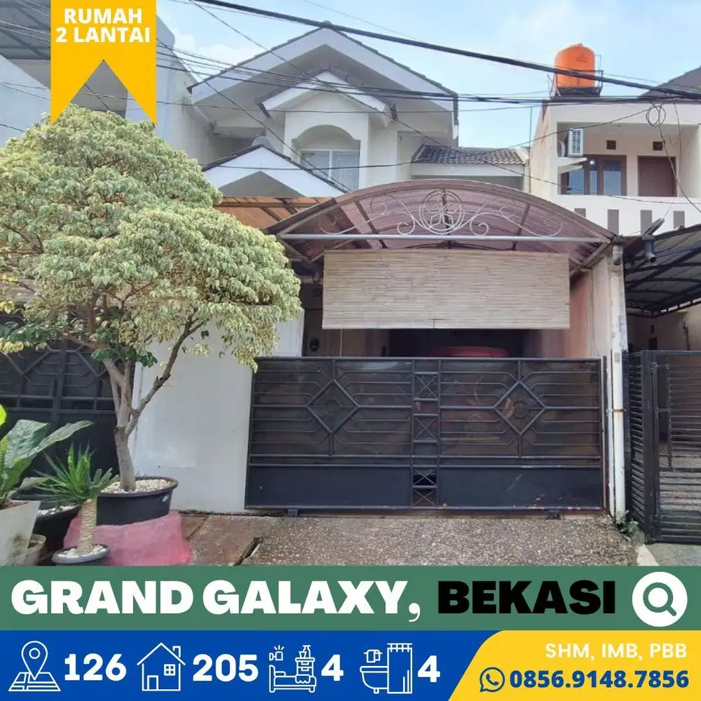 Rumah dijual 2 Lt. Murah, Grand Galaxy City, Bekasi dekat Tol Becakayu