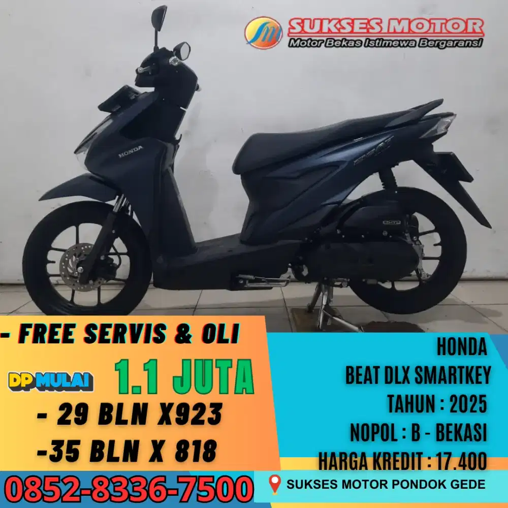 LIKE NEW HONDA BEAT DELUXE SMARTKEY TAHUN 2025