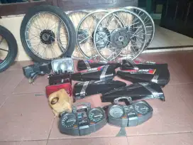 Spare part khusus motor yamaha rx king harga mulai 50rb baru,bekas ada