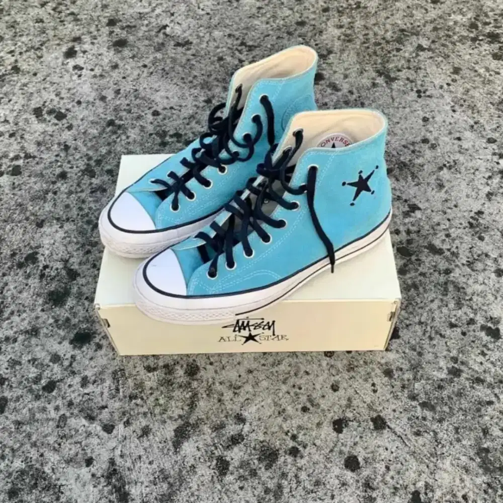 Converse Chuck Taylor All Star 70 HI x STUSSY Sky Blue | UNISEX