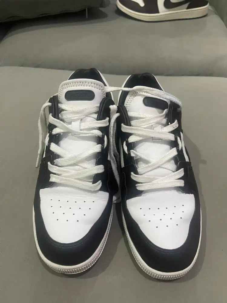 Sepatu Sneakers Pria Lacoste Court Cage 224  - Black Like New Istimewa