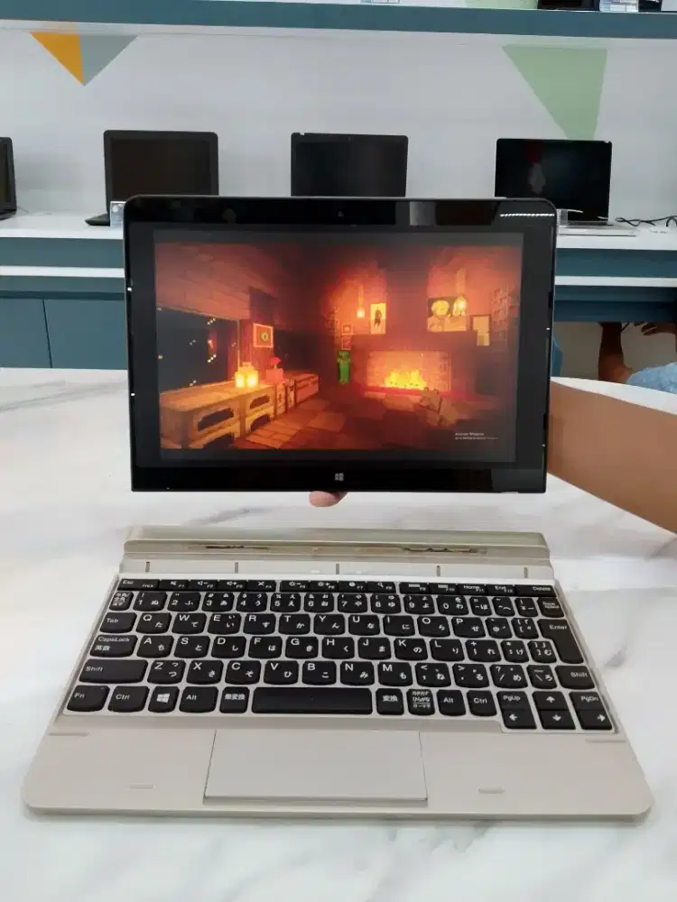 [N07]Laptop Kantor Intel Atom x7 4GB SSD 12inch Lepas Pasang+Windows