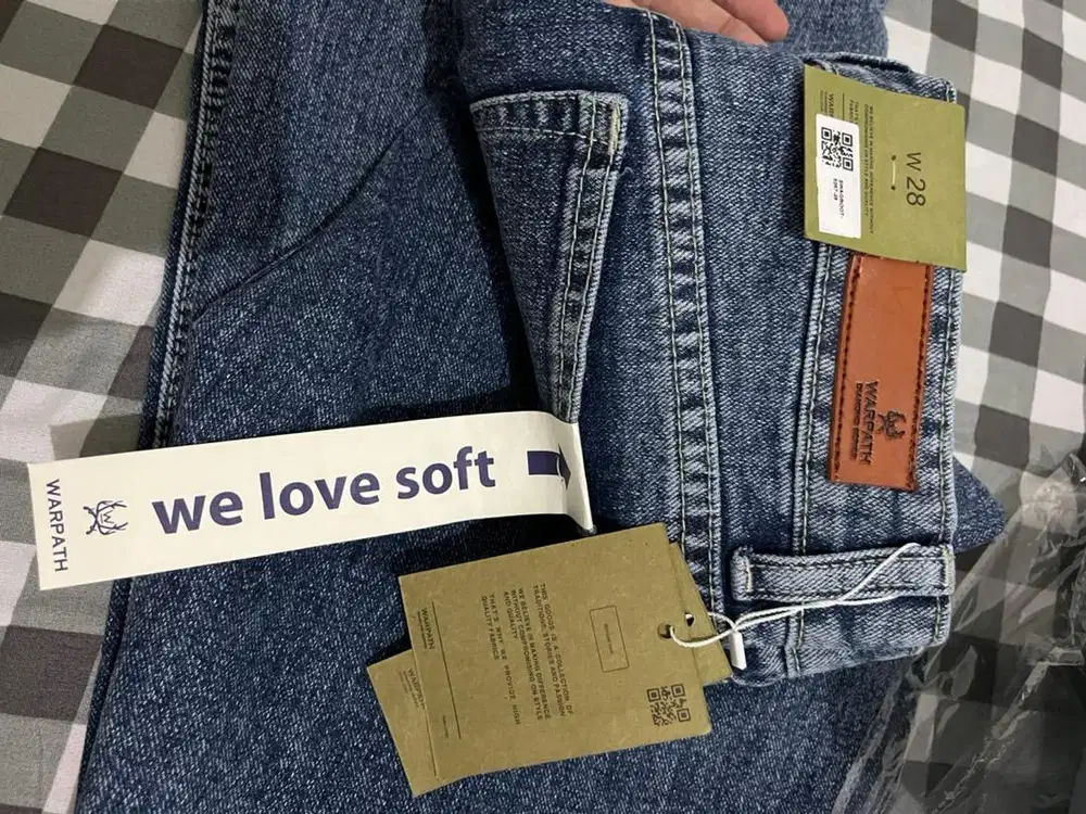 Celana Flare Jeans Warpath warna Medium Blue size 28