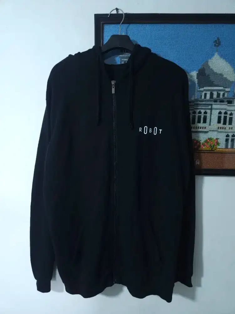 HOODIE ROBOT HITAM