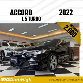 DP10% [Km2.000] Accord Sunroof Turbo 2022 Black Reg 2021 #AUTOHIGH