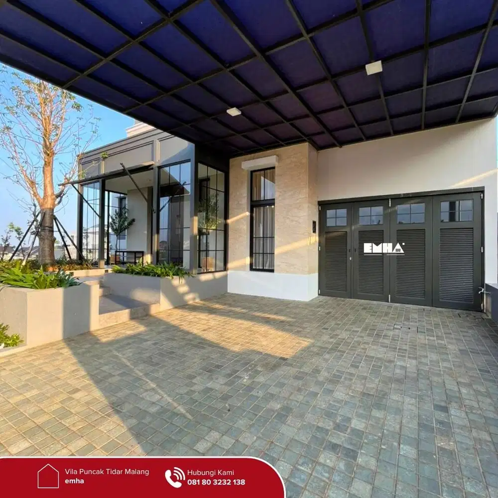 Dijual Rumah 2 Lantai Tropical House Perumahan Puncak Tidar Malang