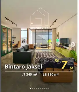 DIJUAL RUMAH MODERN MINIMALIS AREA BINTARO JAKARTA SELATAN