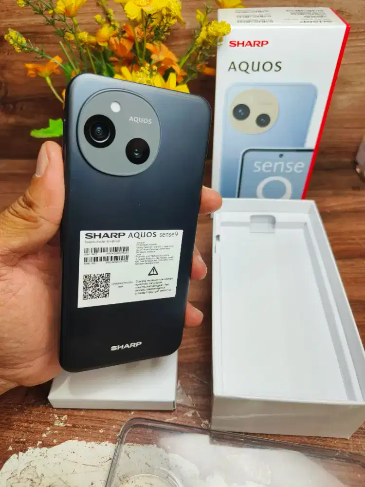 Sharp Aquos sense 9 black 8/256 g. Mulus 99% original garansi resmi