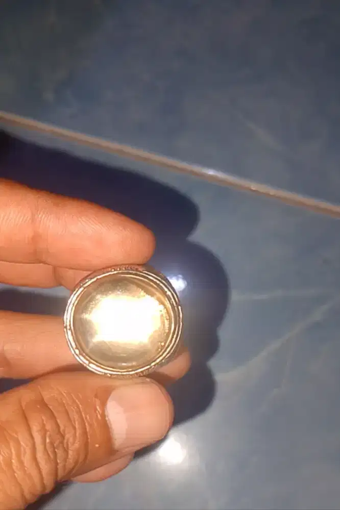 Batu star QUARTZ coklat asli natural mewah ring 8/9