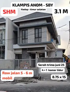 Klampis anom surabaya, row jalan besar, Baru gress, juni serah trima