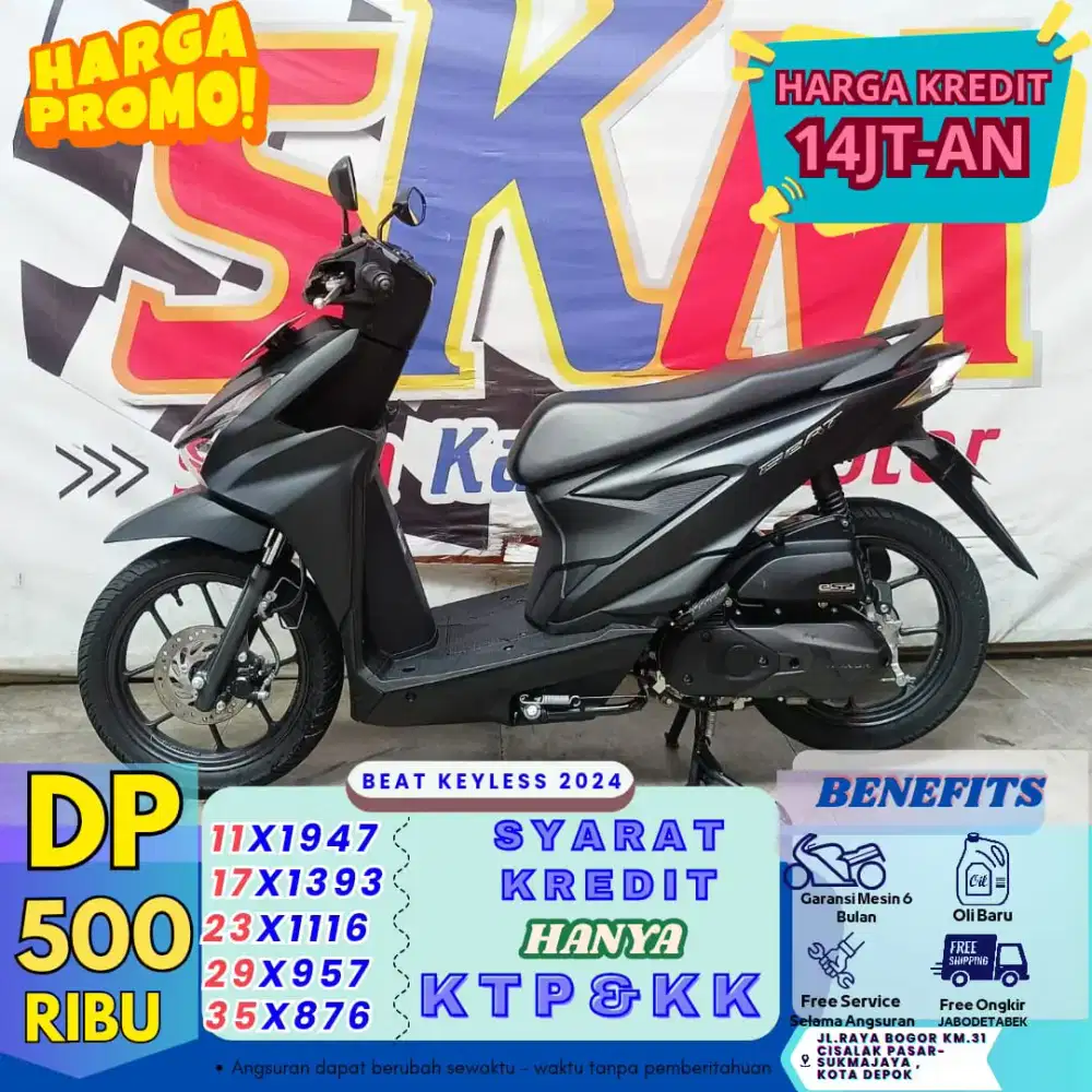 ( cicilan 0%via blibli beat dlx tahun 2024 cash credit