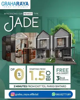 Vazza Living Tipe Jade Graha Raya Bintaro