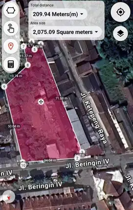 TANAH SUPER PREMIUM 2040M JL. BERINGIN KOTA MAGELANG